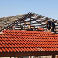 اجرای سقف شیبدار (پوشش باران)-آلاچیق،پارکینگ